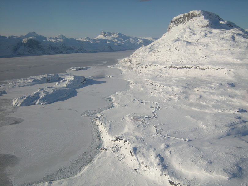 Ipiutaq guest farm, general overview from the sky