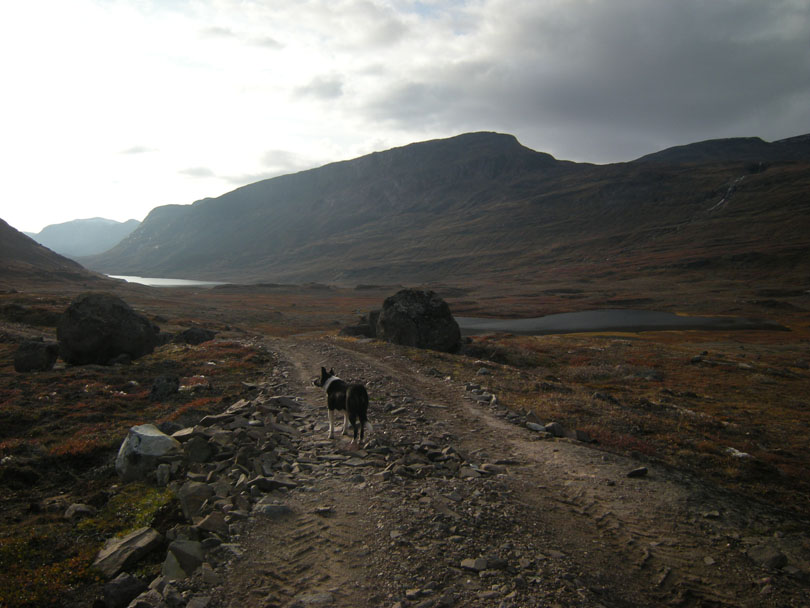 Ipiutaq guest farm, dirt road to Ilua valley